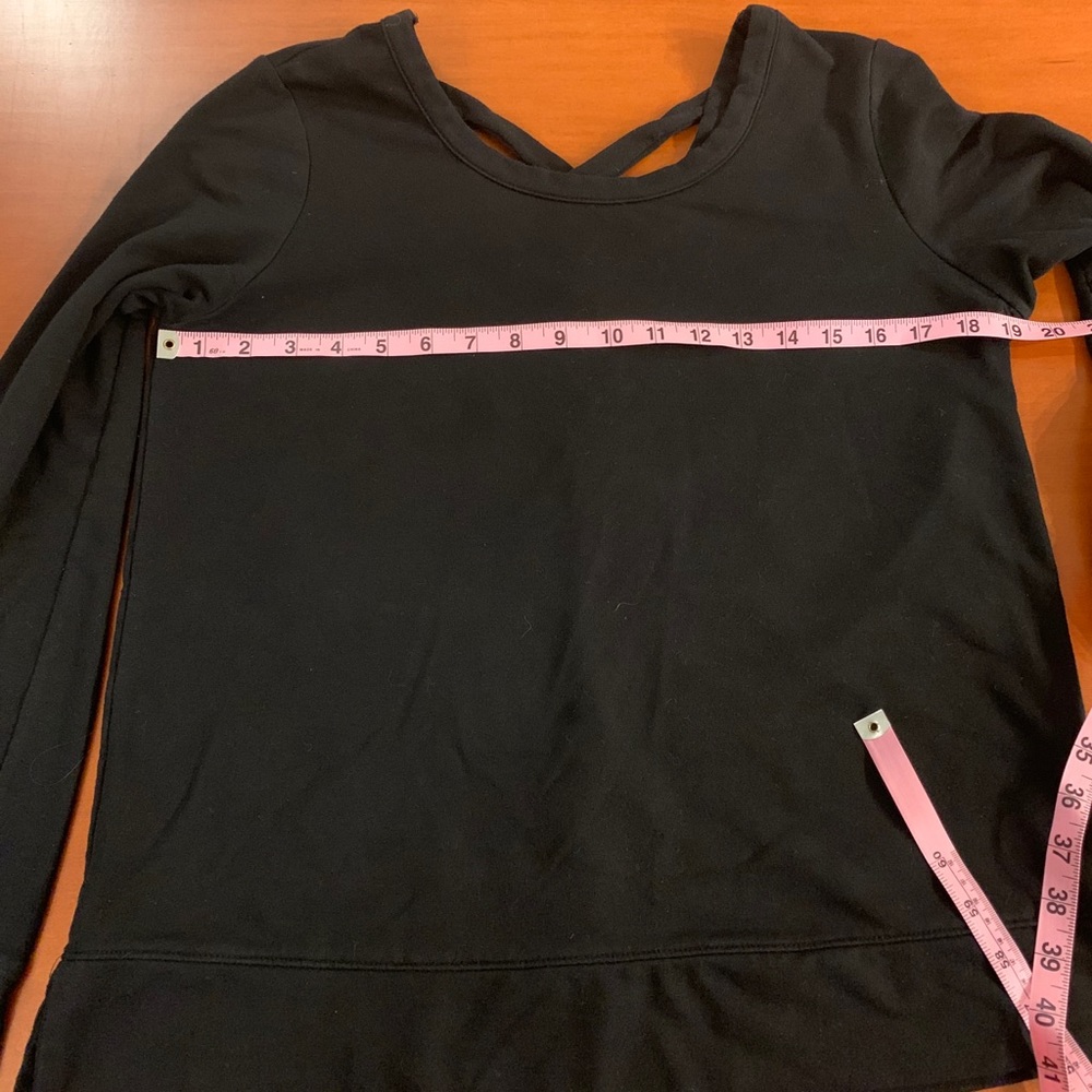 Old Navy M Lattice Back, Active Sweatshirt, Black - Picture 13 of 16